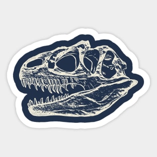 Allosaurus Skull Sticker